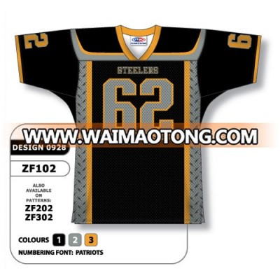 OEM design dye sub American football jersey